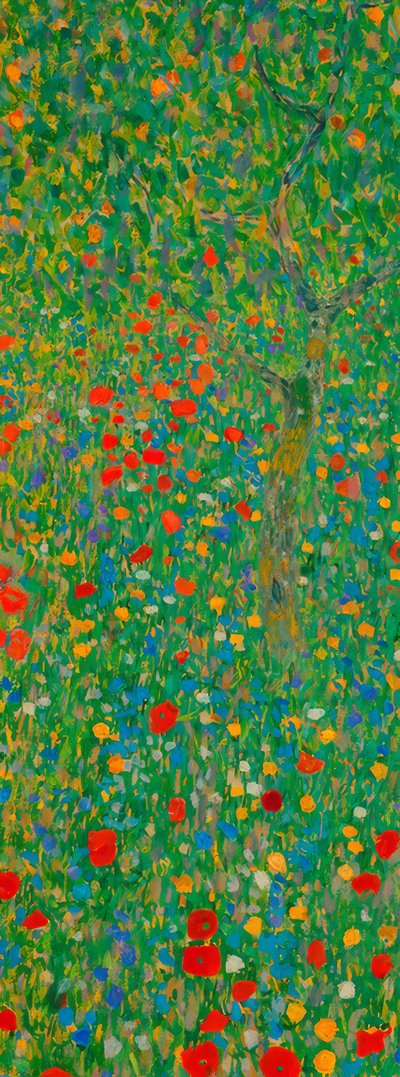 Champ de coquelicots - Gustav Klimt